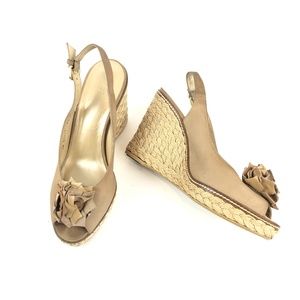 Stuart Weitzman Wedge Sandals Women's size 9.5